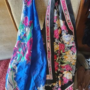 TWO BEAUTIFUL LADIES SCARVES.